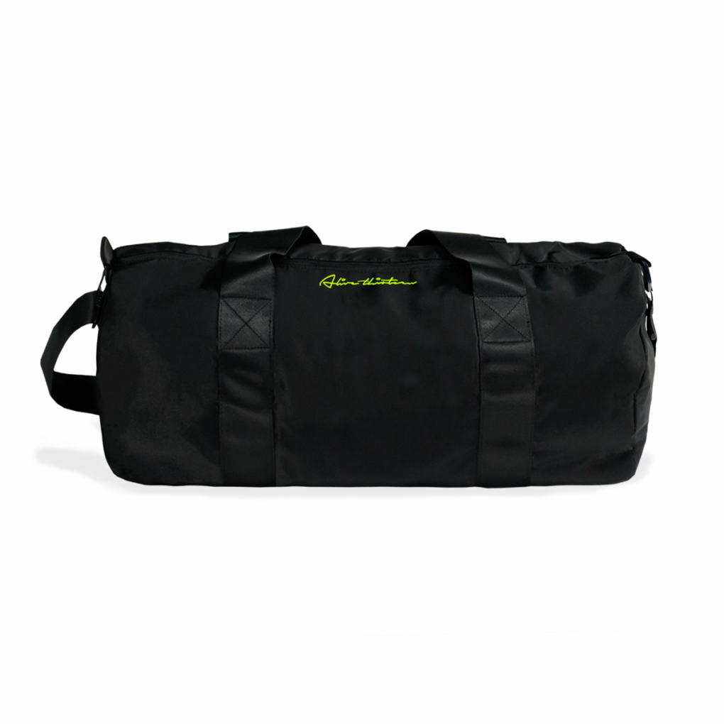 Alive thirteen Stripe Bag - Black Neon Yellow 2