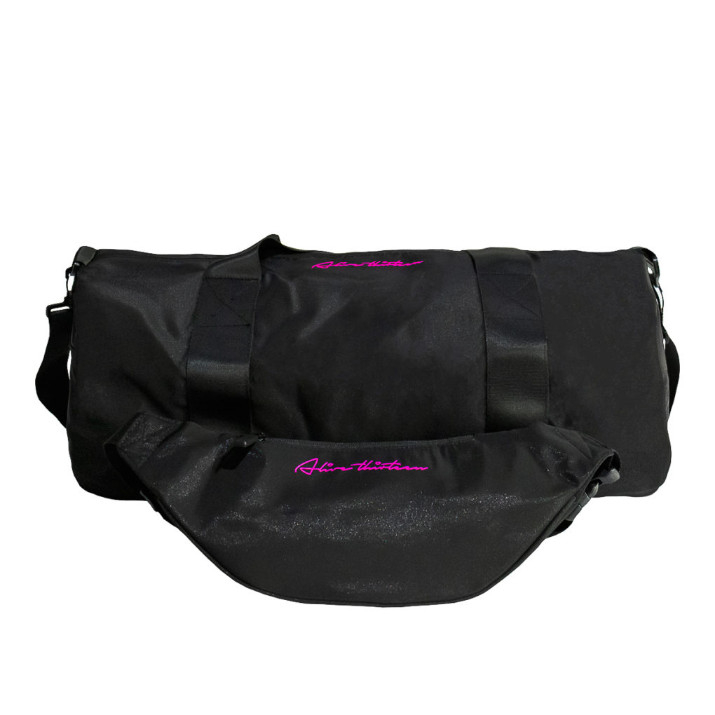 Alive thirteen Stripe Bag – Black Pink & Alive thirteen Stripe Waistpack – Black Pink Set 2