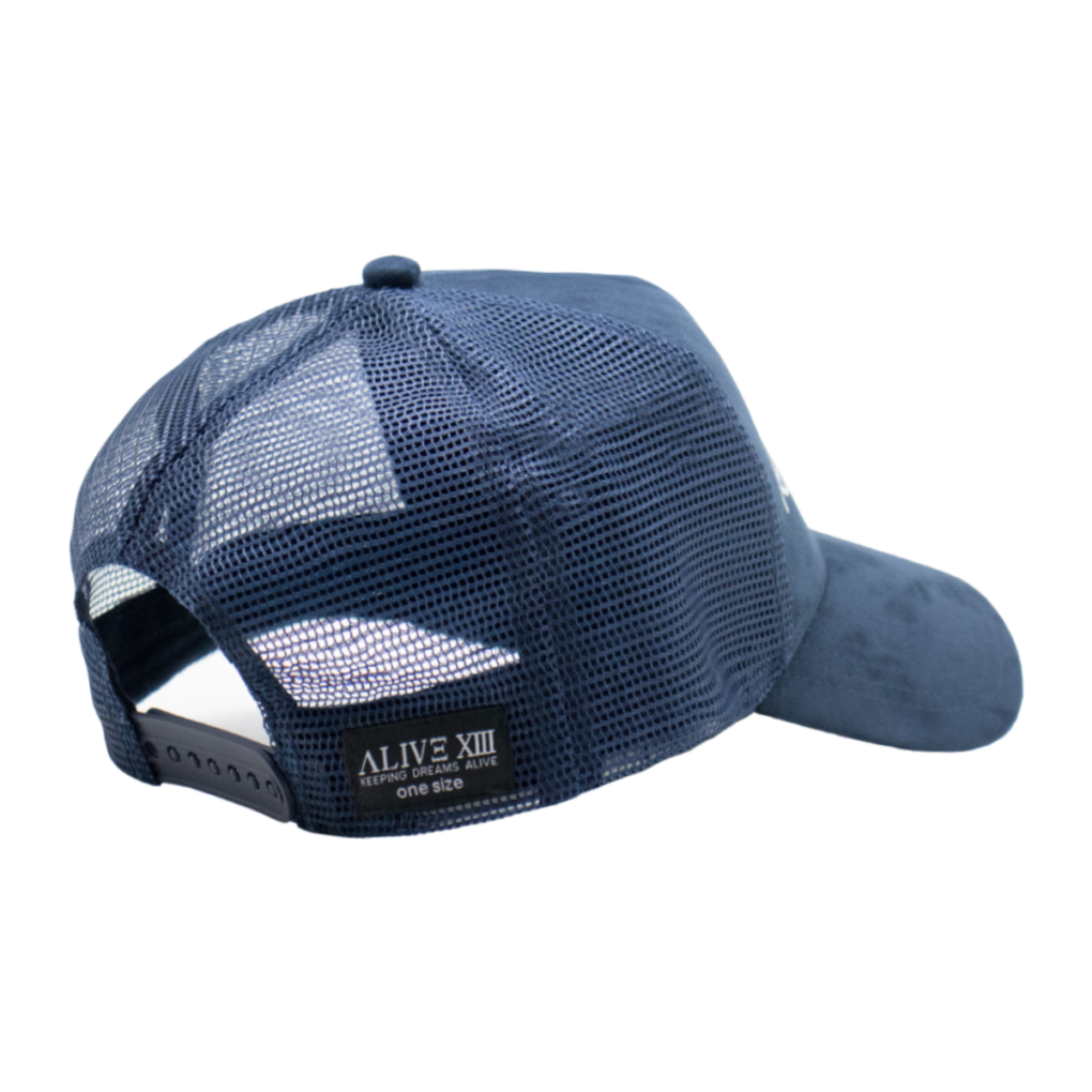 Alive-thirteen-Trucker-Cap-Navi-White-2