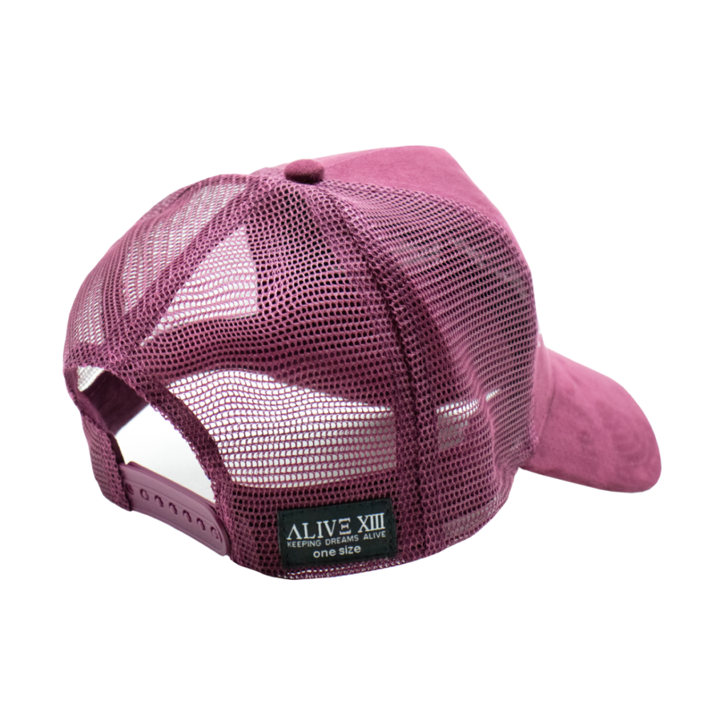 Alive-thirteen-Trucker-Cap-Wine-Red-White-2